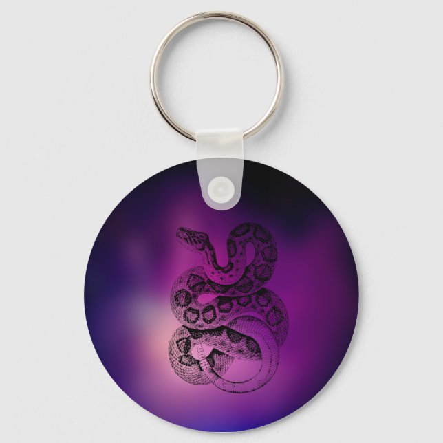 Snake Art Key Ring (Front)