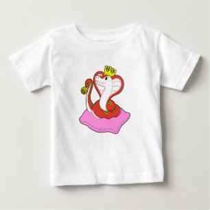 Snake as King with Crown Baby T-Shirt