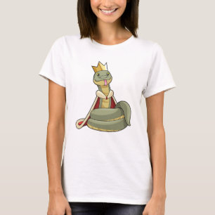 Snake as King with Crown T-Shirt