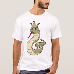 Snake as King with Crown T-Shirt