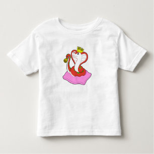 Snake as King with Crown Toddler T-Shirt