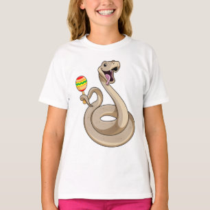 Snake as Musician with Maracas T-Shirt