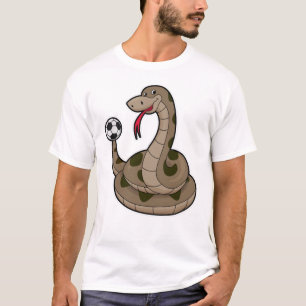Snake as Soccer player with Soccer ball T-Shirt