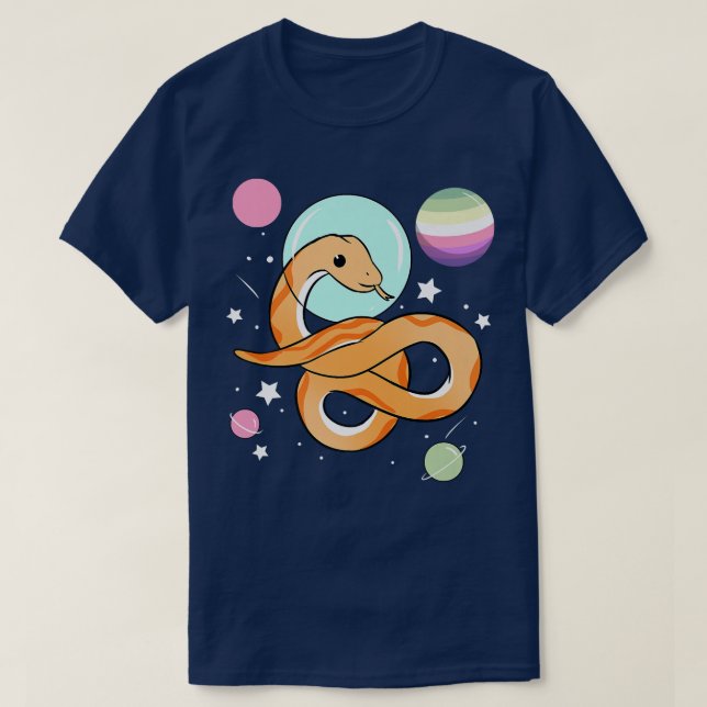 Snake Astronaut Genderfae Pride  T-Shirt (Design Front)