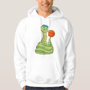Snake at Basketball Sports Hoodie
