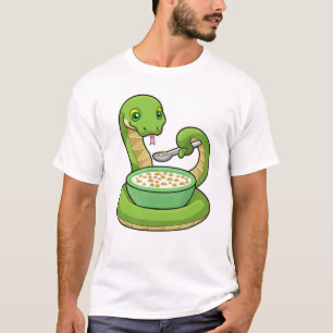 Snake at Eating with Muesli T-Shirt