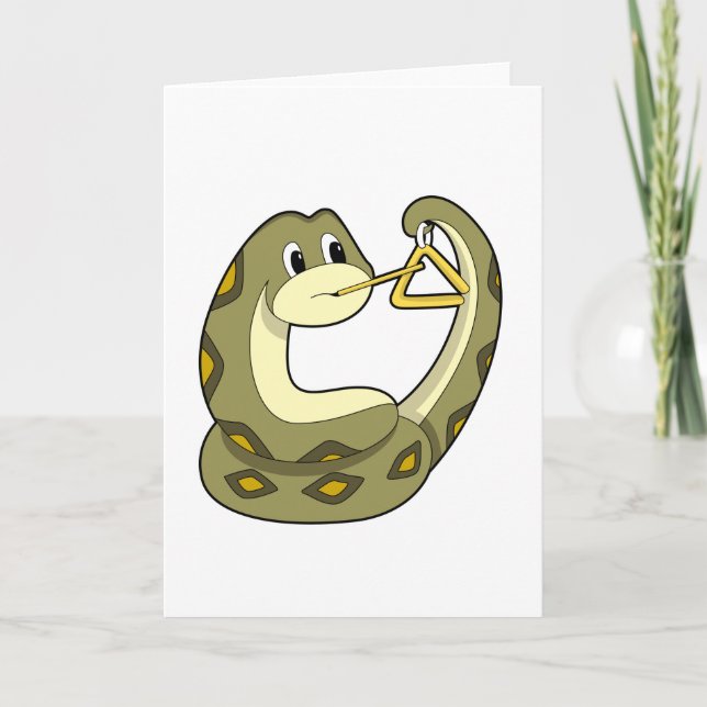 Snake at Music with Triangle.PNG Card (Front)