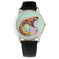 Snake Attack Psychedelic Surreal Art