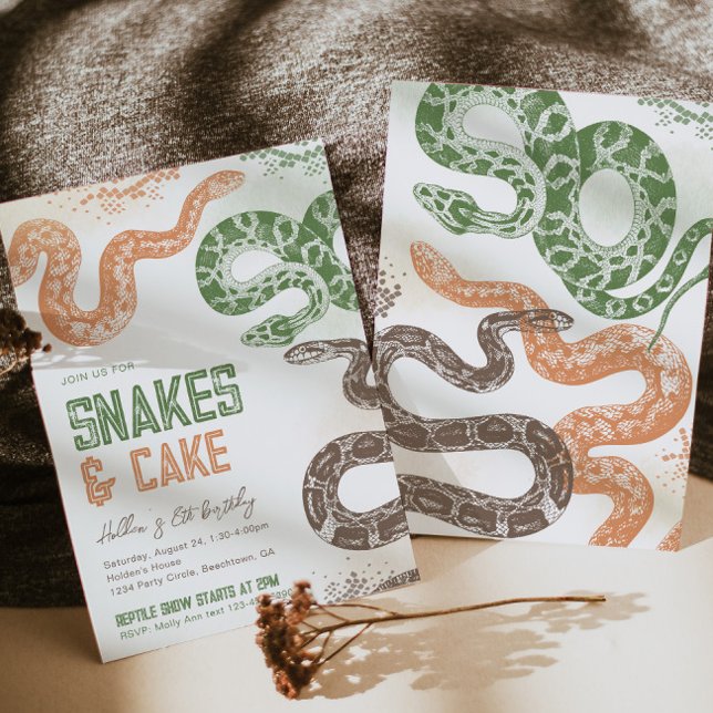 Snake Birthday Invitations (Creator Uploaded)