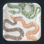 Snake Birthday Party Plates<br><div class="desc">Snake Birthday Party Plates.
Ready to be personalised by you!</div>