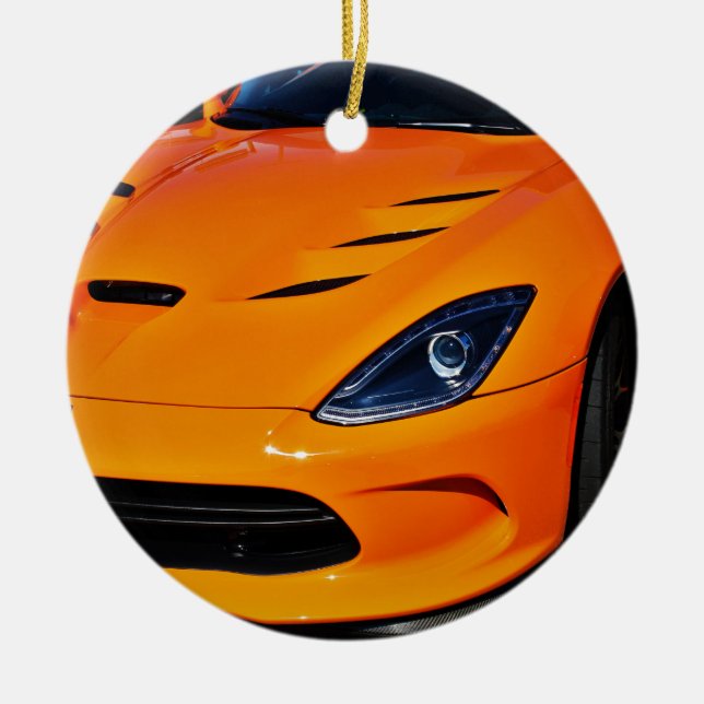 Snake Bitten Ceramic Tree Decoration (Front)