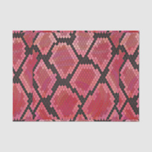 Snake Black and Red Print Tissue Paper