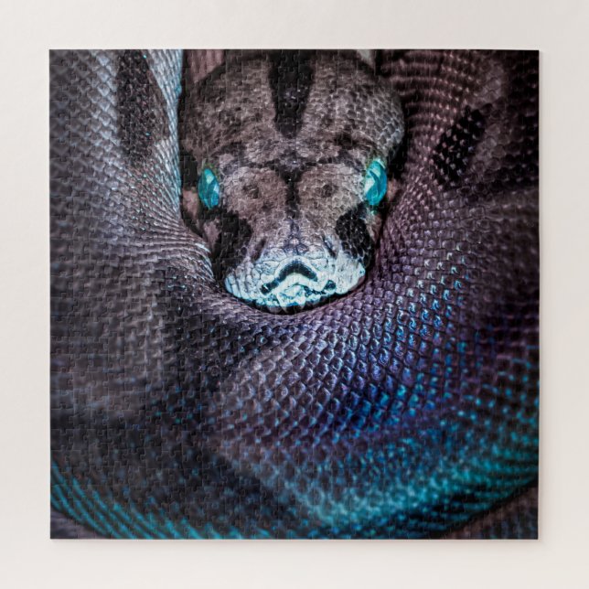 Snake boa anaconda python reptile snakeskin jigsaw puzzle (Vertical)