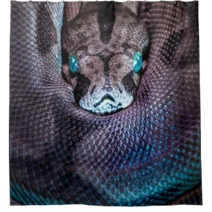 Snake boa anaconda python reptile snakeskin shower curtain
