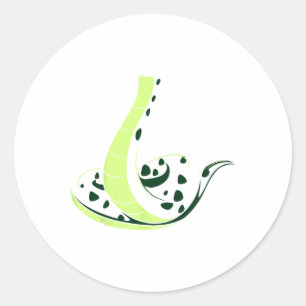 Snake Body Costume Fun Easy Animal Halloween Gift Classic Round Sticker