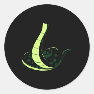 Snake Body Costume Fun Easy Animal Halloween Gift Classic Round Sticker