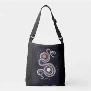 Snake bones totebag crossbody bag