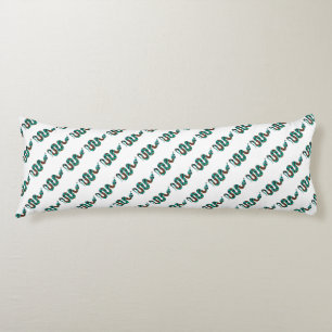 Snake Brown and Teal Print Silhouette Body Cushion
