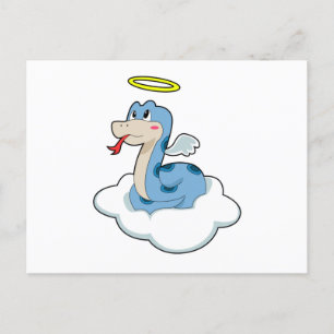 Snake Cloud Angel Postcard