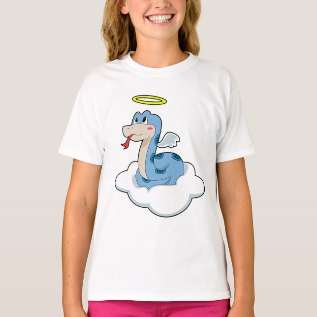 Snake Cloud Angel T-Shirt (Front)
