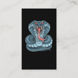 Snake Cobra Dangerous Reptile Business Card