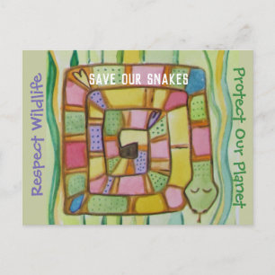 Snake Conservation - Save Our Snakes Postcard