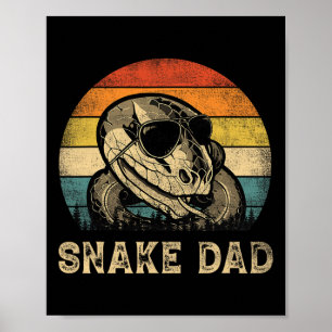 Snake Dad Snake Lovers Daddy Father's Day  Poster