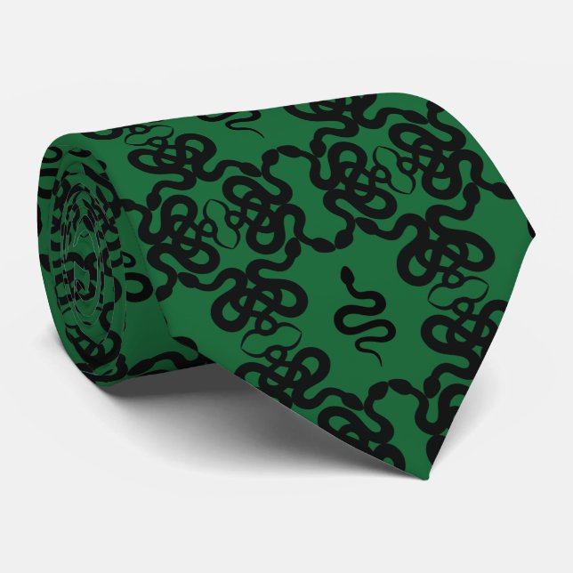 Snake Damask  Tie (Rolled)