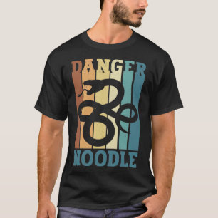 Snake Danger Noodle Retro T-Shirt