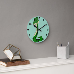 Snake Design Round Clock