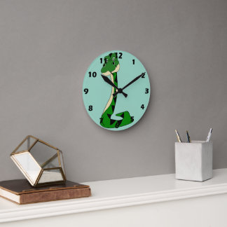 Snake Design Round Clock