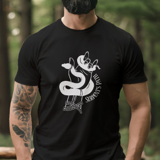Snake & Devil Horns Hand Serpents Path Luciferian T-Shirt
