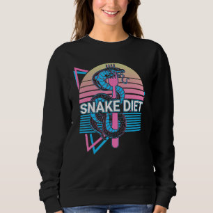 Snake Diet Snake Lover Retro Sweatshirt