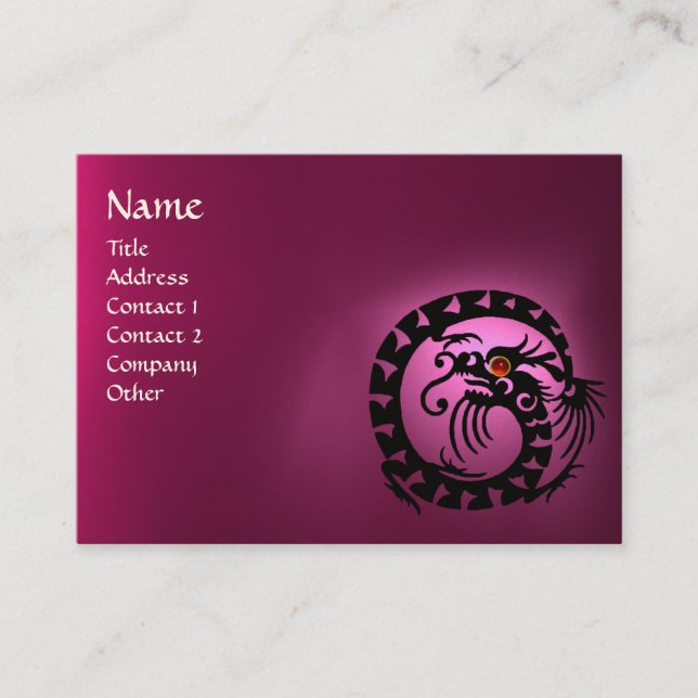 SNAKE DRAGON AMETHYST ,Beauty,Salon ,Day Spa Business Card (Front)