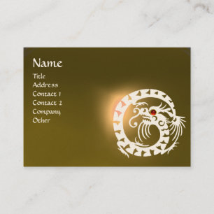 SNAKE DRAGON TOPAZ purple white red yellow Business Card
