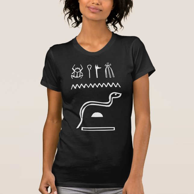 Snake, Egyptian hieroglyph T-Shirt (Front)