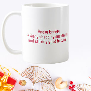 Snake Energy Personalised Chinese New Year Coffee Mug