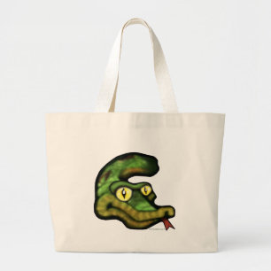 Snake Eyes Large Tote Bag
