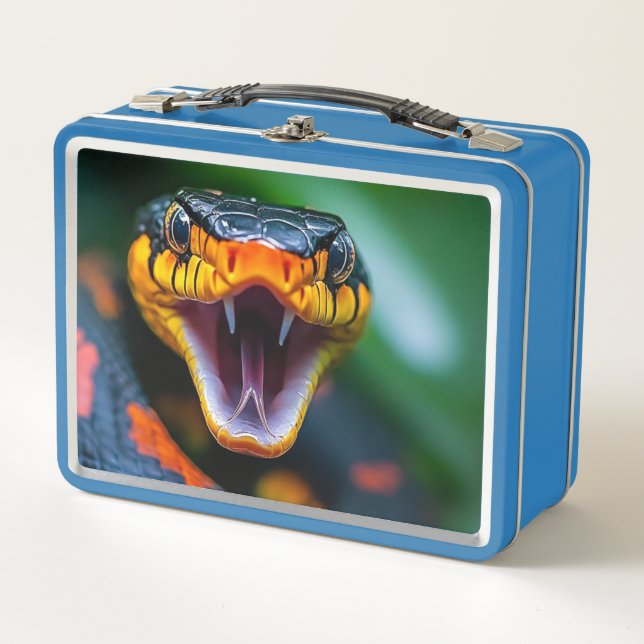 Snake Fangs Metal Lunch Box (Front)