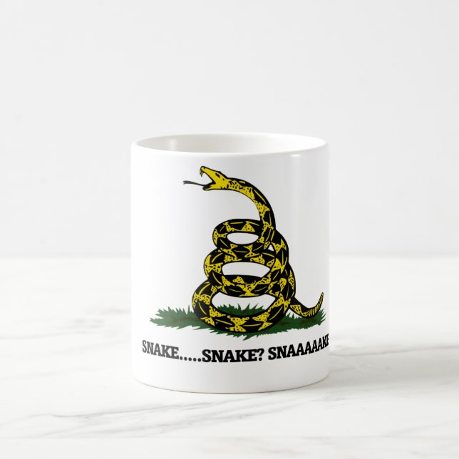 Snake? Funny gamer parody Coffee Mug (Center)