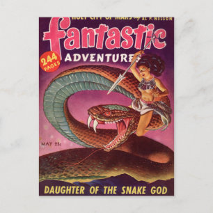 Snake Girl Postcard