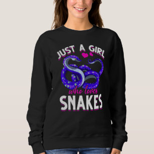 Snake  Girls Reptile Keeper Animal  Women Snake Sweatshirt