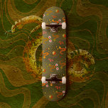 Snake Goddess green Skateboard<br><div class="desc">Esoteric snake and eye design in green</div>