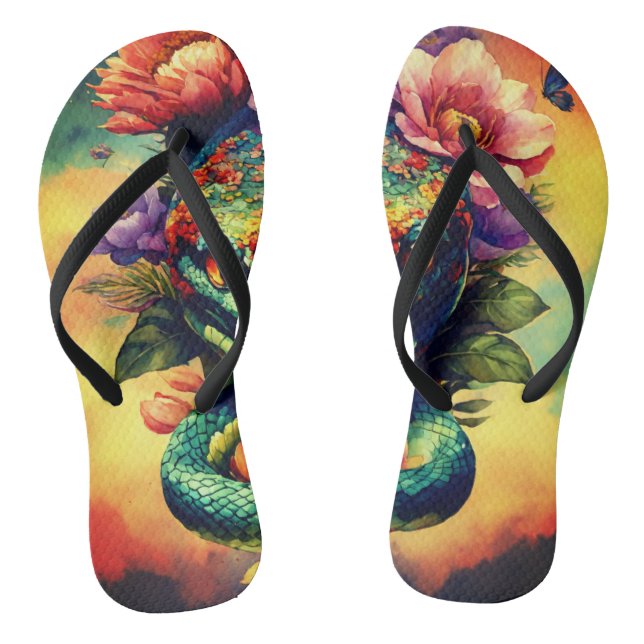 Snake Head Designed  Thongs (Footbed)
