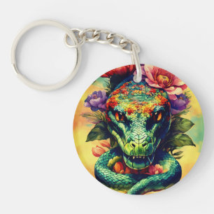 Snake head key ring