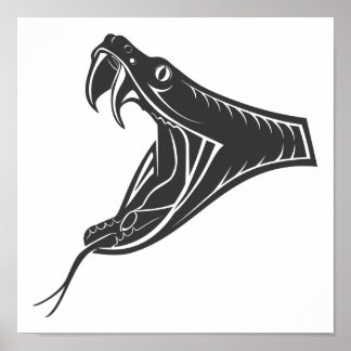 snake-head-vector poster