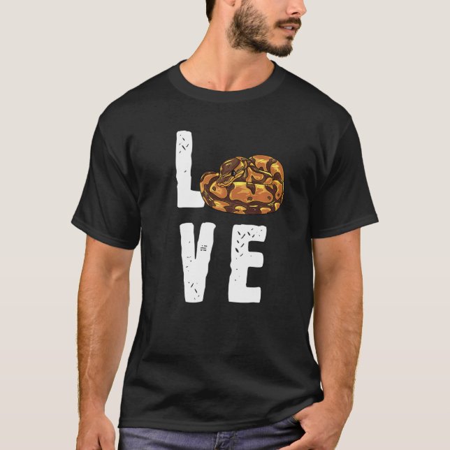 Snake    I Love My Pet Ball Python T-Shirt (Front)