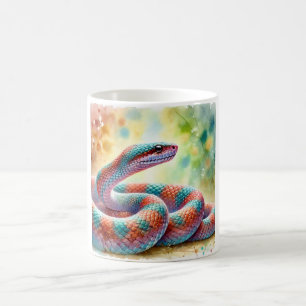 Snake in Serenity 230824AREF147 - Watercolor Coffee Mug