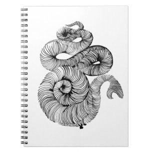 Snake ink drawing notebook