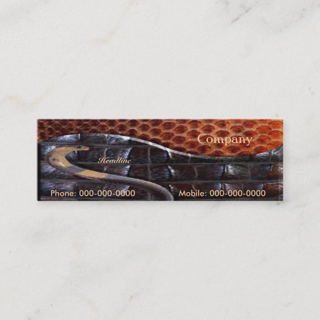 Snake Leather Business Card (Front)